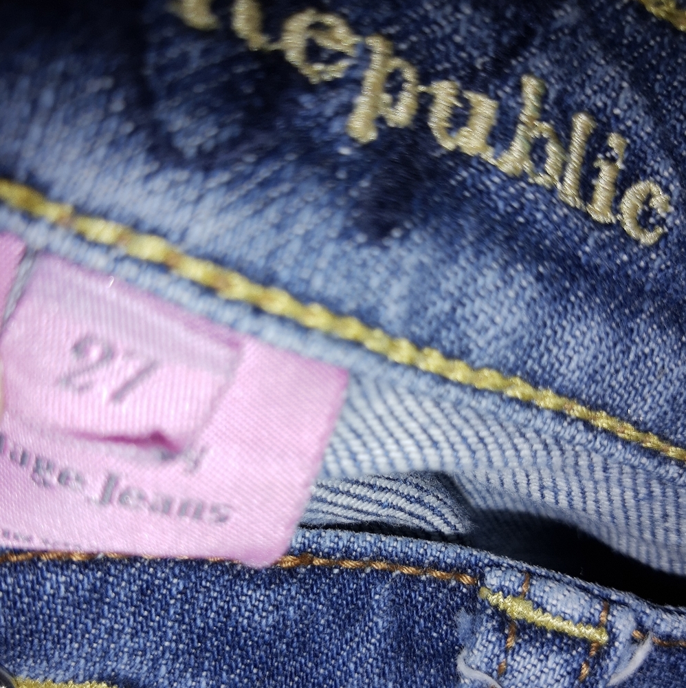 AMERICAN REPUBLIC VINTAGE  STRETCH JEANS - Picture 4 of 8